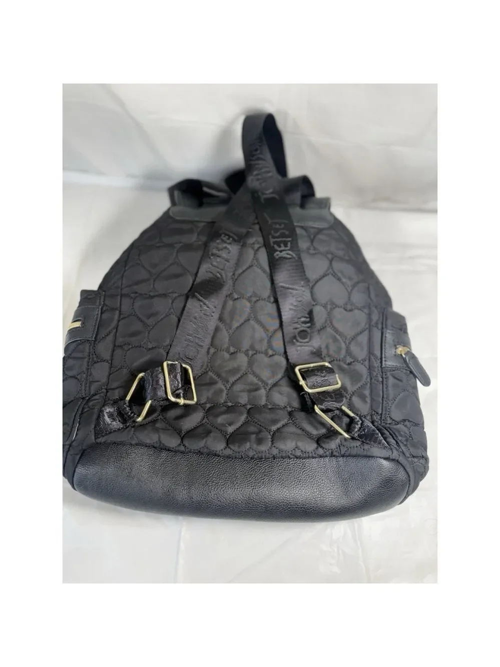 Betsey Johnson Backpack Quilted Black